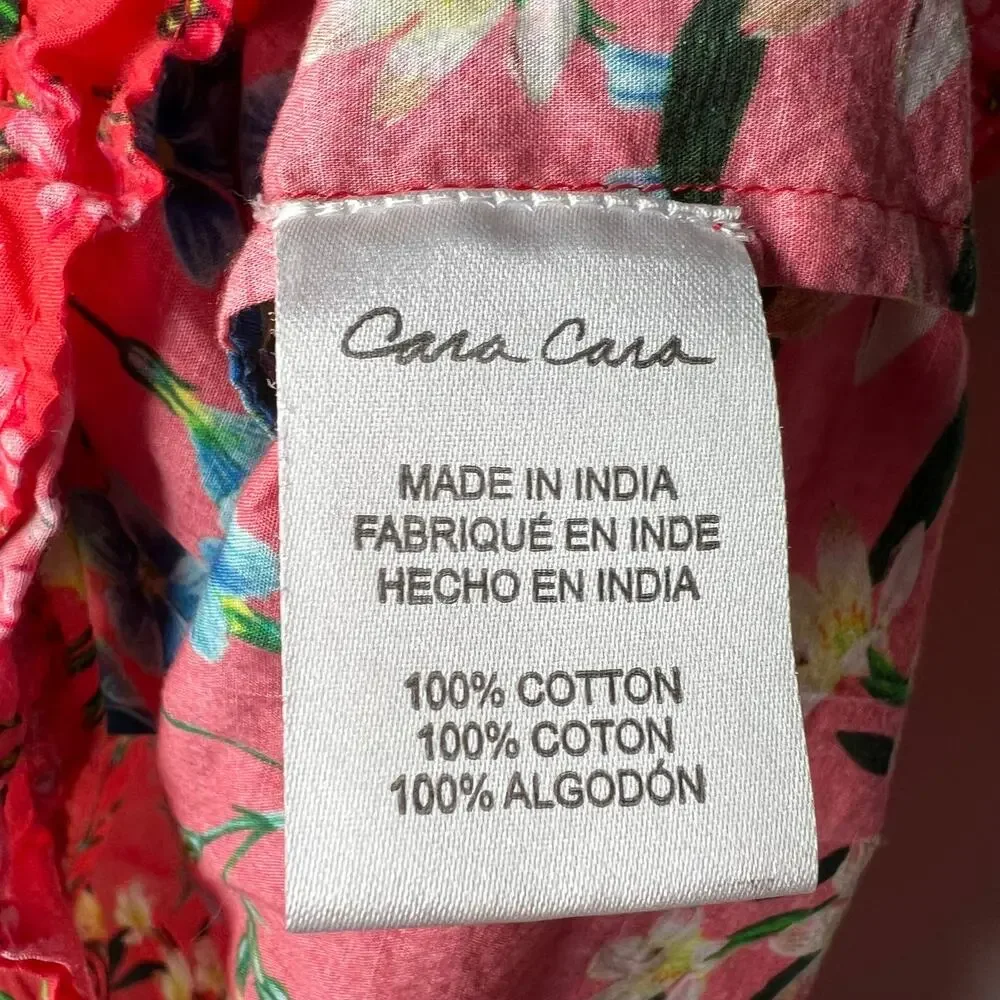 Cara Cara Floral Long Sleeve Dress Size Girls 8